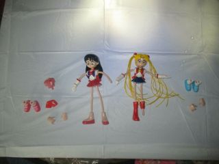 Rare Sailor Moon & Mars Betty Spaghetty Dolls Not Complete