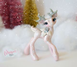 Whisper Fillies Crystal Flurry Reindeer Deer Filly Figurine Handmade Doll