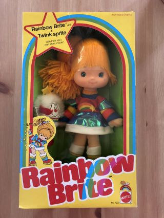 Rainbow Brite & Twink Sprite Doll Mattel 1983 Box - Nib Vintage Rare