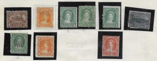 9 Brunswick Stamps From Quality Old Album