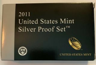2011 United States Silver Proof Set W/box And (14 Coins)