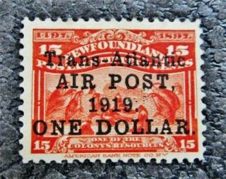 Nystamps Canada Newfoundland Stamp C2 Og H $230