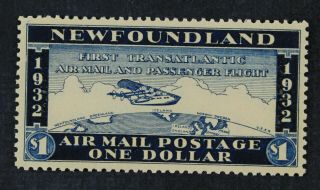 Ckstamps: Canada Stamps Newfoundland $1 Nh Og Unissued Airmail