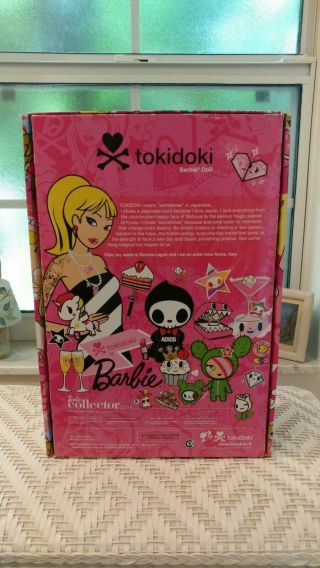 2011 Nrfb Barbie Tokidoki Simone Legno Gold Label Doll Pink Hair Toki Doki T7939