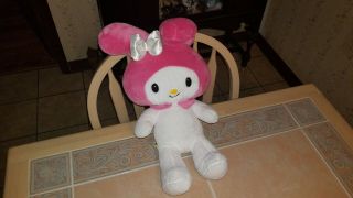 Build A Bear Sanrio My Melody Bunny White Pink 18 " Plush Hello Kitty Stuffed Toy