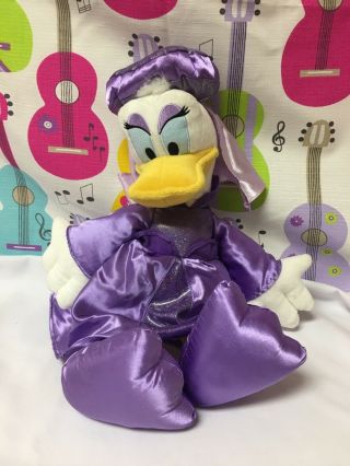 Disney Daisy Duck With Purple Princess Soft Plush 18”