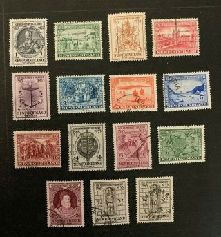 Newfoundland Stamp 212 - 225 Full Set