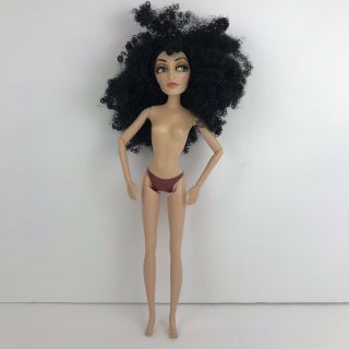Disney Store Tangled Rapunzel Mother Gothel Evil Villain Doll Nude Articulated