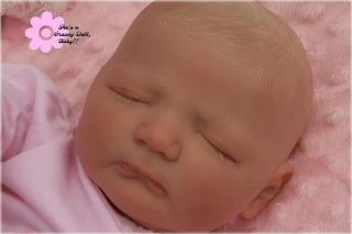 " A Groovy Doll,  Baby " Reborn Girl Realborn Sleeping Jenny Painted 3d Hair