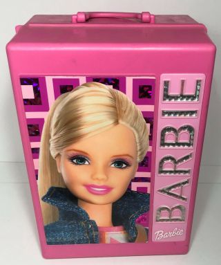 Pink Barbie Doll Trunk Carrying Case 2004 Tara Toy Mattel 2002