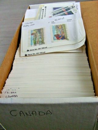 Canada,  Accumulation Of Mostly Stamps In 325,  Stock Cards