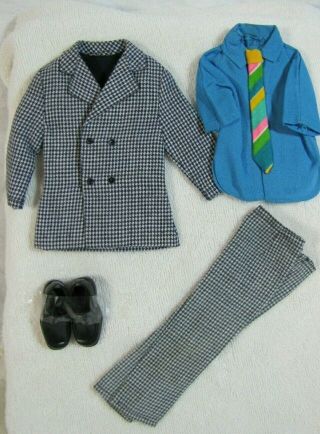 Barbie 1970 " Big Business " Black Label Outfit For Ken - 1434 Almost Complete