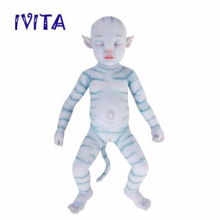 20  Full Body Silicone Reborn Baby Doll Sleeping Avatar Girl 2900g