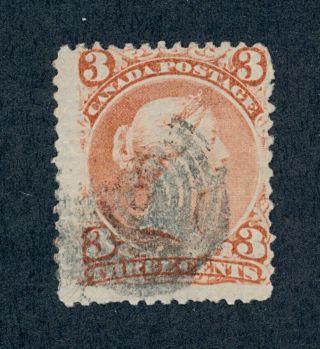 Drbobstamps Canada Scott 33 Scarce Laid Paper Stamp W/vincent Graves Cert