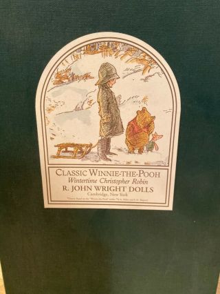 Wintertime Christopher Robins With Sled: R.  John Wright Limited Edition 166/250