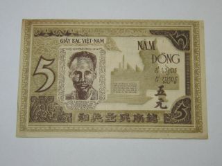 5 Dong Viet Nam Dan Chu Cong Hoa 1946 (see Photos)