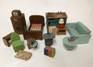 Vintage Dolls House Miniature Furniture