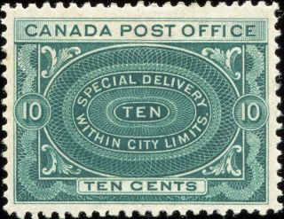 Canada Scott E1 Special Delivery Vf Mh Og (19029)