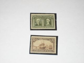 Canada 1908 Quebec Tercentenary 100,  103 Cv$400,