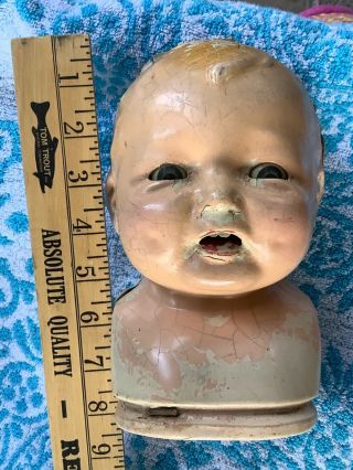 Creepy Halloween Baby Doll Antique/vintage Haunted Head Only Spooky Nightmare