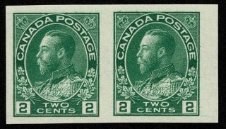 Canada Stamp Scott 137 2c King George V Pair Nh Og Never Hinged $160