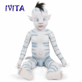 20 " Silicone Sleeping Baby Elf Doll Toy Costume Set Cute Boys Toys Gifts 2900g