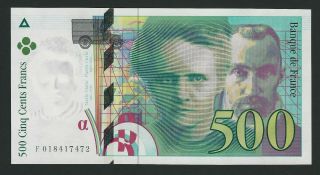 France 500 Francs 1994 Marie & Pierre Curie Unc