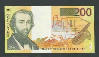 Belgium 200 Francs 1995 2001 Unc