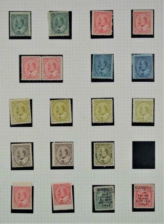 Canada Stamps Edward V11 Selection To 20c Plus Shades H/m High Cat.  Value (f11)