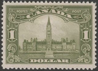 Canada 1929 Kgv Parliament $1 Olive - Green Sg285 Cat £150