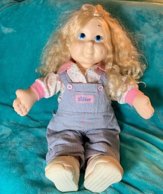 1986 My Buddy Kid Sister Blonde Overalls Playskool Hasbro Outfit