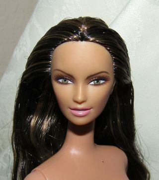 Nude Barbie Doll Chocolate Obsession Lara Brown Hair For Ooak