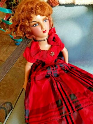 Vintage Bisque Doll With Long Cloth Body Marked On Back Maker? Looks French ?
