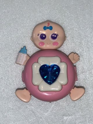 Sweet Secrets Baby Infant Girl - Vintage Galoob - Doll Toy - Pink Blue Heart