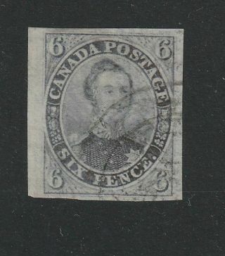 Canada 1851 Sg 2 Vertical Laid Paper Large Margins Luxe Stamp Attest Alcuri
