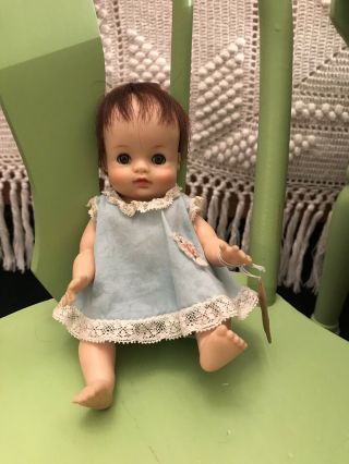 Vintage Madame Alexander Littlest Kitten Doll With Tagged Clothes.