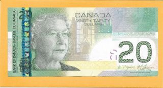 2004 Canadian 20 Dollar Bill Erv5873167 Crisp (unc)
