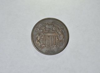 Lovely 1864 2c Two - Cent Piece Civil War Era Obsolete U.  S.  Coin
