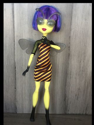 Monster High Doll Cam Create A Monster Insect Bee Wig & Wings