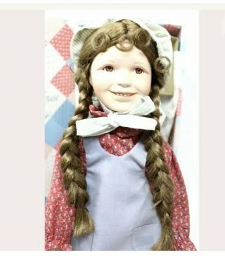 Vintage Ashton Drake " Little House On The Prairie " Laura Ingles Porcelain Doll