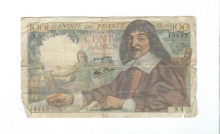 France - 1942,  100 Francs
