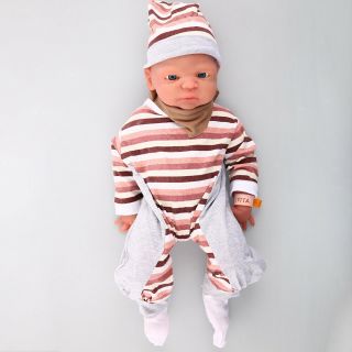21 " Full Body Silicone Filled Soft Doll Newborn Baby Big Eyes Cute Girl 5100g