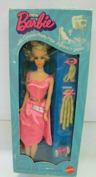 Nrfb 1970 Vintage Barbie With Growin 