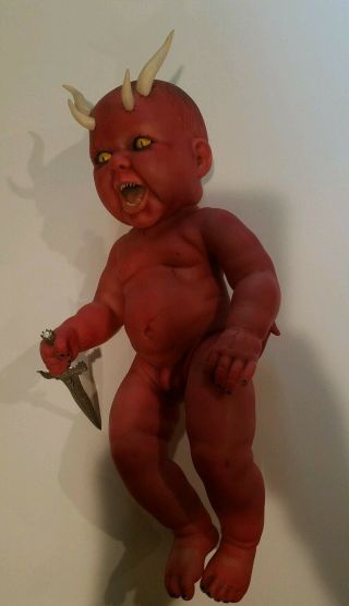 Uhl House Krypt Kiddies One Of A Kind Doll " Devil Baby " Hand Made