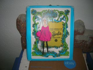 Vintage 1968 The World Of Barbie Doll Case Mattel Made In Usa