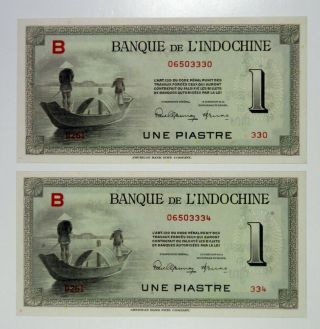 French Indo - China.  1945 Banque De L 