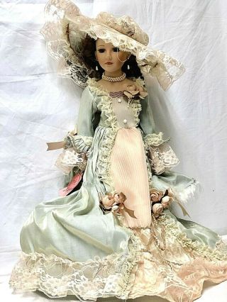 Vintage Porcelain Doll Show Stoppers Amelia Victorian Style 20 "