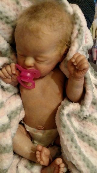 Lil Treasure Laura Lee Eagles Reborn Baby Doll With Mohair