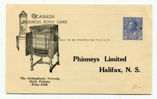 Canada Stationery - Halifax Ns - Victor Electric Records Admiral Advert Reply Pc