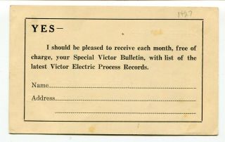 Canada Stationery - Halifax NS - Victor Electric Records Admiral Advert Reply PC 2